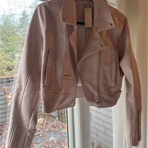 Blank NYC Blush Leather Jacket